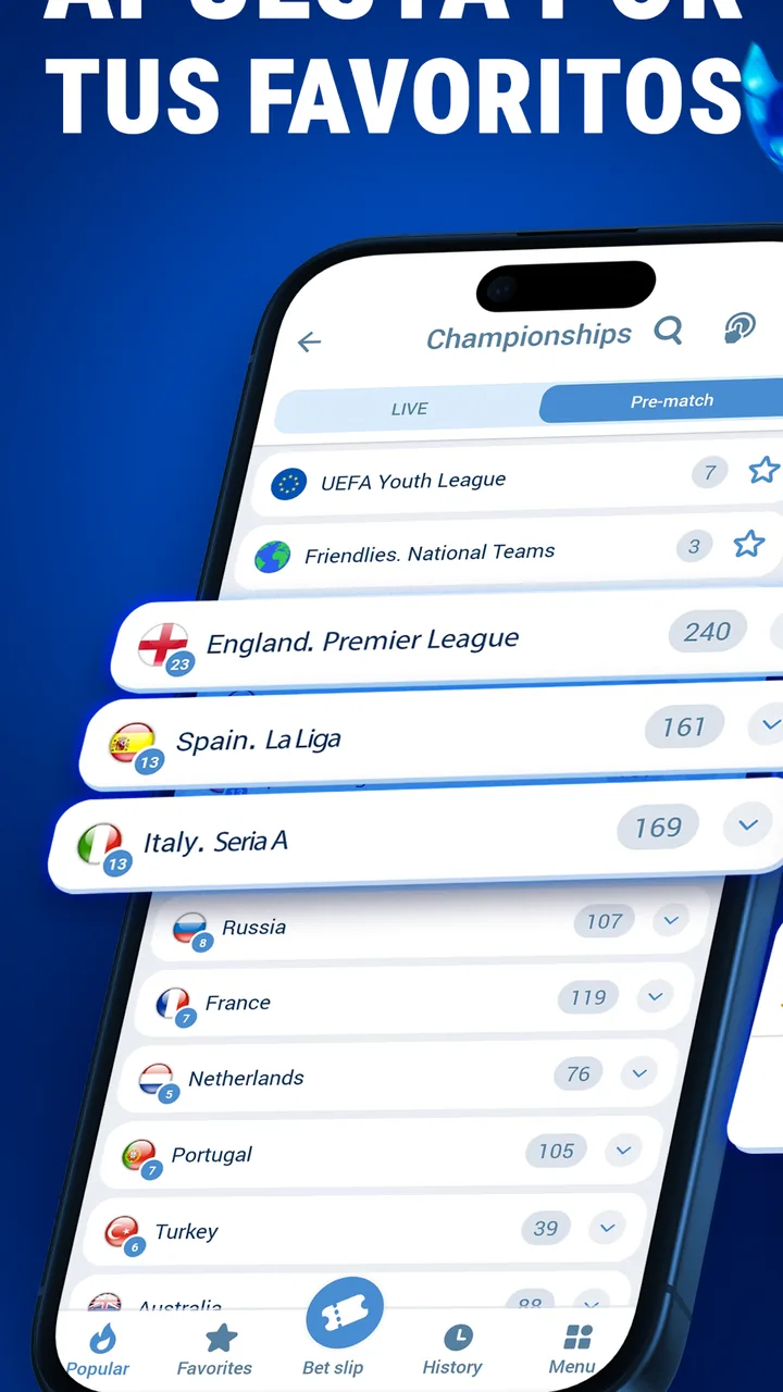 Portada de la web de 1xBet en el móvil, casa de apuestas con licencia de Curazao
